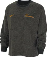 Nike Women's Tennessee Volunteers Black Yoga Oversized Crew Neck Sweatshirt