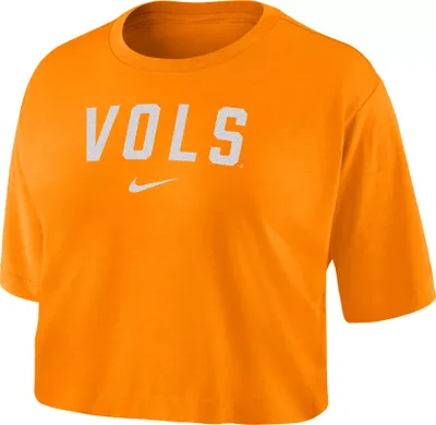 Nike Women's Tennessee Volunteers Tennessee Orange Dri-FIT Logo Cropped T-Shirt