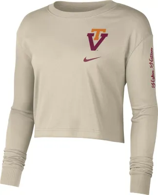 Nike Women's Virginia Tech Hokies Rattan Jr Varsity Long Sleeve T-Shirt