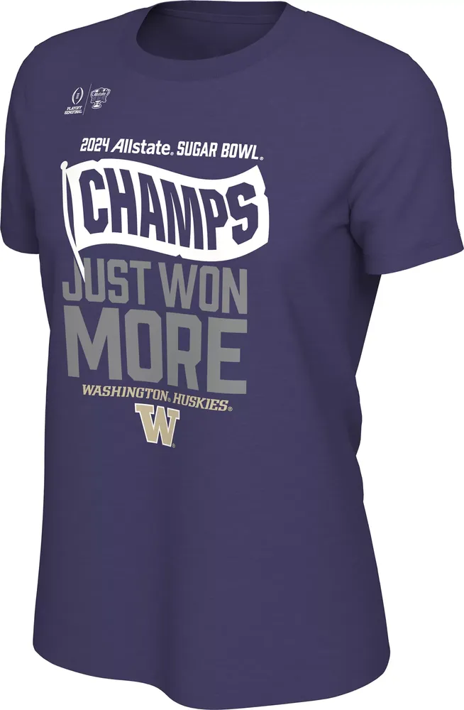 Nike Women's 2023-24 College Football Playoff Sugar Bowl Champions Washington Huskies Locker Room T-Shirt