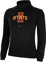 Nike Men's Iowa State Cyclones Black Essential Mock Neck Long Sleeve Shirt