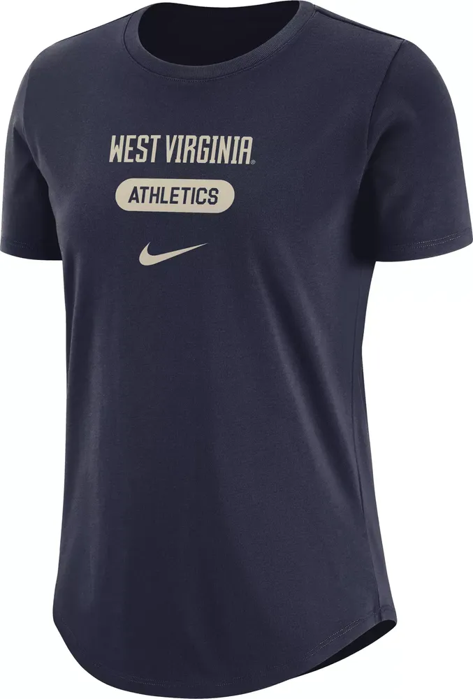 Nike Women's West Virginia Mountaineers Blue University Athletics Pill Swoosh T-Shirt