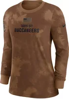 Nike Women's Tampa Bay Buccaneers 2023 Salute to Service Brown Long Sleeve T-Shirt