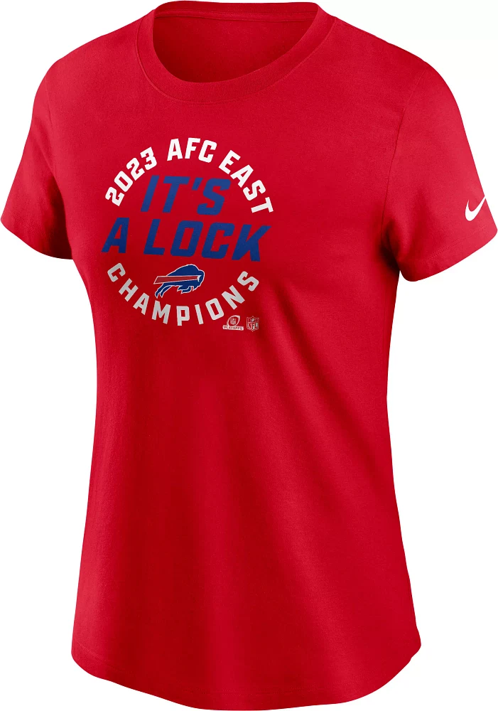 Nike Women's Buffalo Bills 2023 AFC East Division Champions Locker Room T-Shirt