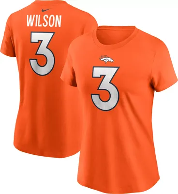 Nike Women's Denver Broncos Russell Wilson #3 Orange T-Shirt