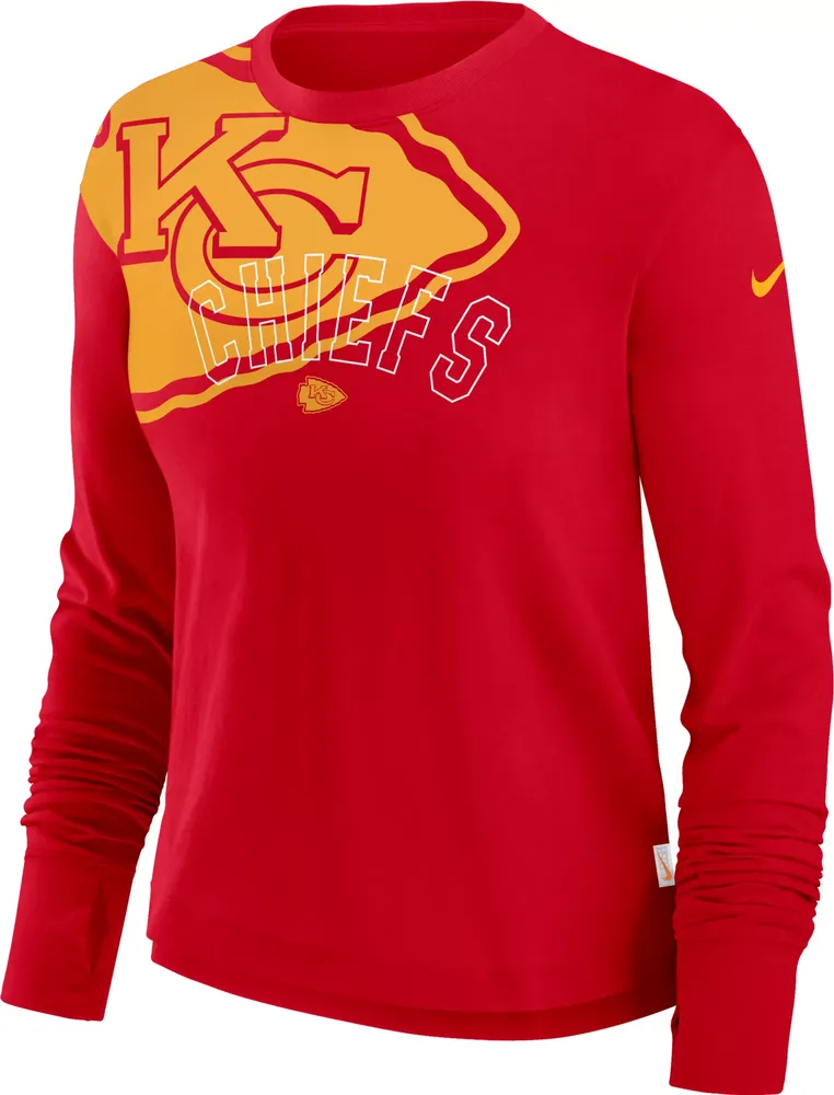 Nike Women's Kansas City Chiefs Layer Logo Long Sleeve T-Shirt