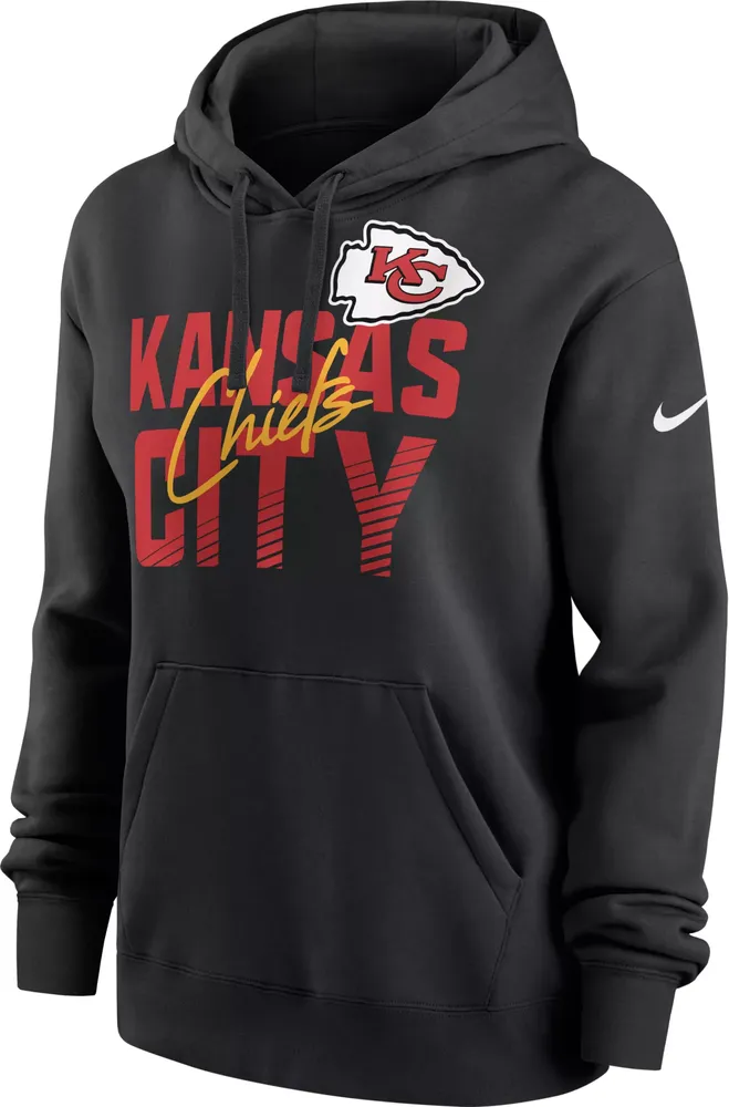 Nike Women's Kansas City Chiefs Team Slant Black Hoodie