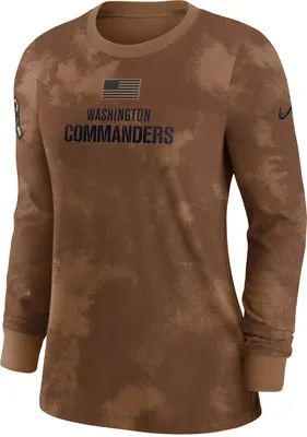 Nike Women's Washington Commanders 2023 Salute to Service Brown Long Sleeve T-Shirt