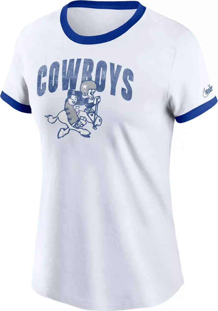 Nike Women's Dallas Cowboys Rewind White T-Shirt