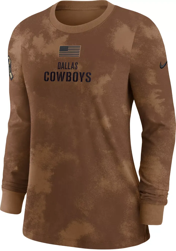 Nike Women's Dallas Cowboys 2023 Salute to Service Brown Hoodie