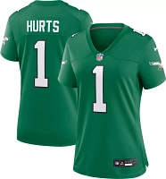 Nike Women's Philadelphia Eagles Jalen Hurts #1 Alternate Kelly Green Game Jersey