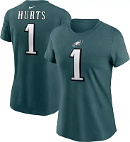 Nike Women's Philadelphia Eagles Jalen Hurts #1 Green T-Shirt