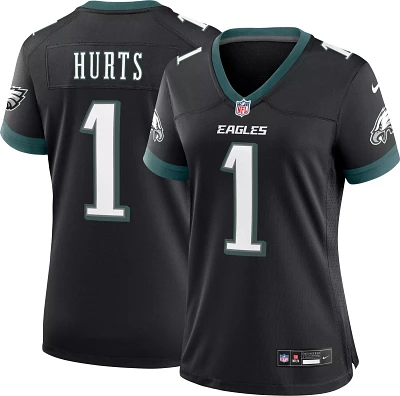 Nike Women's Philadelphia Eagles Jalen Hurts #1 Alternate Black Game Jersey