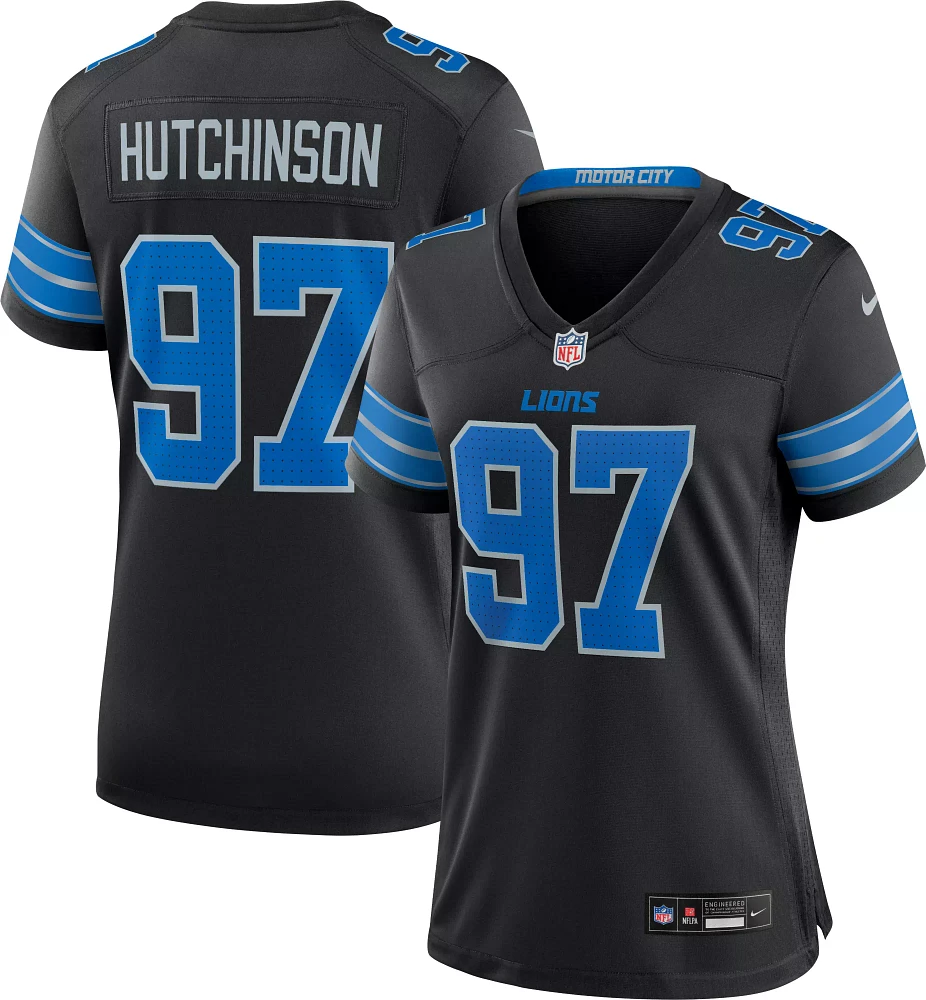 Nike Women's Detroit Lions Aidan Hutchinson #97 Alternate Black Game Jersey