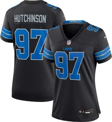 Nike Women's Detroit Lions Aidan Hutchinson #97 Alternate Black Game Jersey