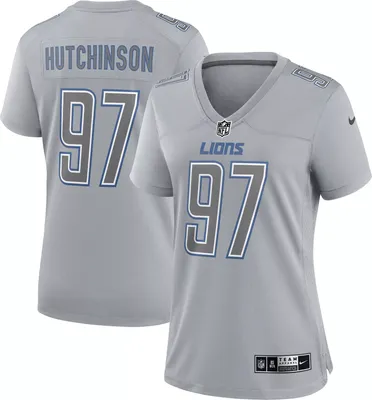 Nike Women's Detroit Lions Aidan Hutchinson #97 Atmosphere Grey Game Jersey