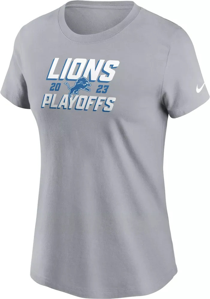 Nike Women's Detroit Lions 2023 Playoffs Iconic T-Shirt