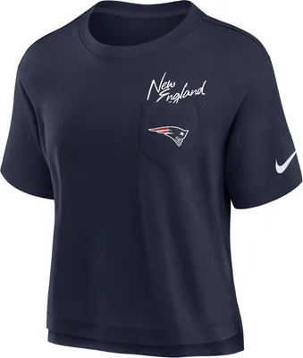 Nike Women's New England Patriots Pocket Navy T-Shirt