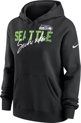 Nike Women's Seattle Seahawks Team Slant Black Hoodie