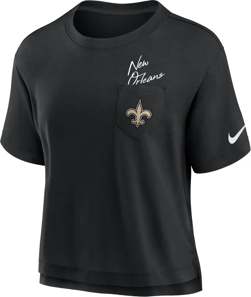 Nike Women's New Orleans Saints Pocket Black T-Shirt