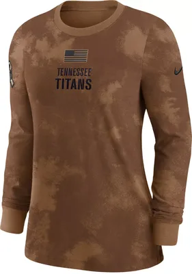 Nike Women's Tennessee Titans 2023 Salute to Service Brown Long Sleeve T-Shirt