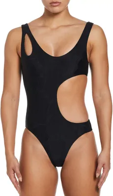 Nike Women's Block Texture Cutout One Piece