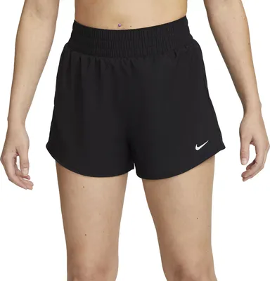 Nike Women's One Dri-FIT High-Waisted 3" Brief-Lined Shorts