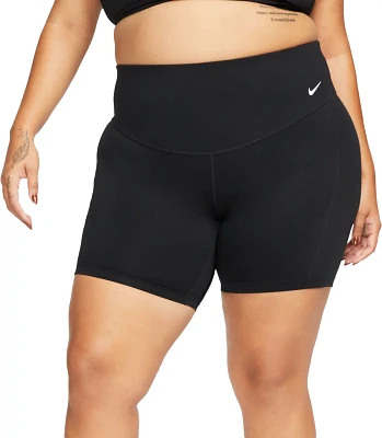 Nike One Women's Leak Protection Mid-Rise 7" Biker Shorts (Plus Size)