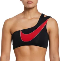 Nike Women's Swoosh Block Asymmetrical Bikini Top