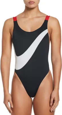 Nike Women's Swoosh Block Scoop Neck One Piece