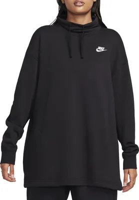 Nike Women's Club Fleece Mock Neck Oversized Hoodie