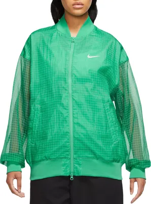 Nike Women's Sportswear Essentials Woven Varsity Bomber Jacket