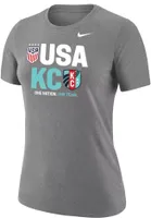 Nike Women's Kansas City Current - USWNT Collab Grey T-Shirt