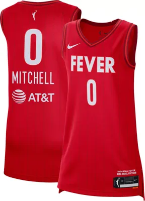 Nike Women's Indiana Fever Red Kelsey Mitchell #0 Rebel Jersey