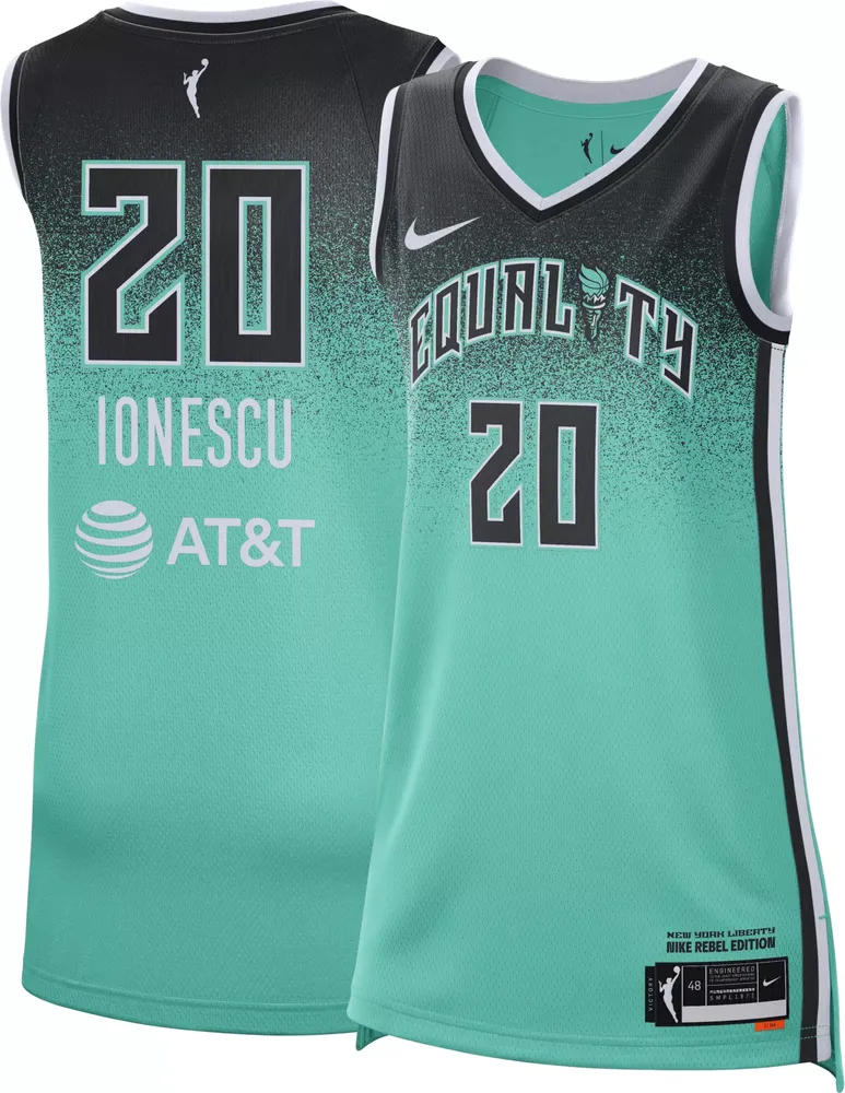 Nike Adult New York Liberty Green Sabrina Ionescu #20 Rebel Jersey