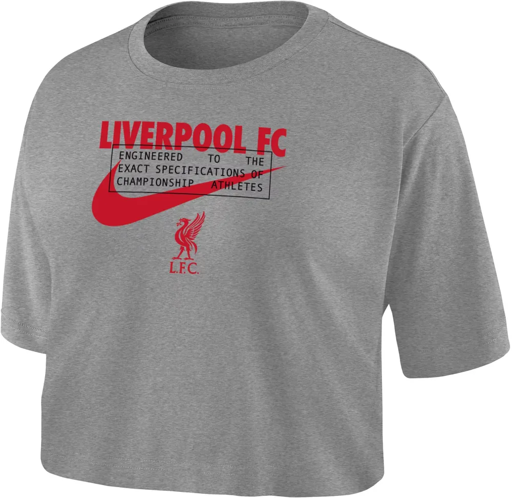 Nike Liverpool FC 2023 Grey Crop Top