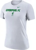 Nike Women's Liverpool FC 2023 Wordmark White T-Shirt