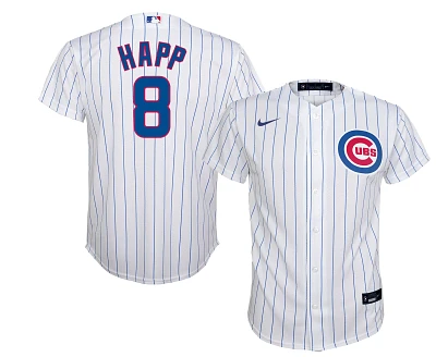 Nike Youth Chicago Cubs Ian Happ #8 White Cool Base Jersey