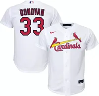 Nike Youth St. Louis Cardinals Brendan Donovan #33 White Home Cool Base Jersey