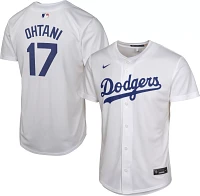 Nike Youth Los Angeles Dodgers Shohei Ohtani #17 White Game Cool Base Jersey