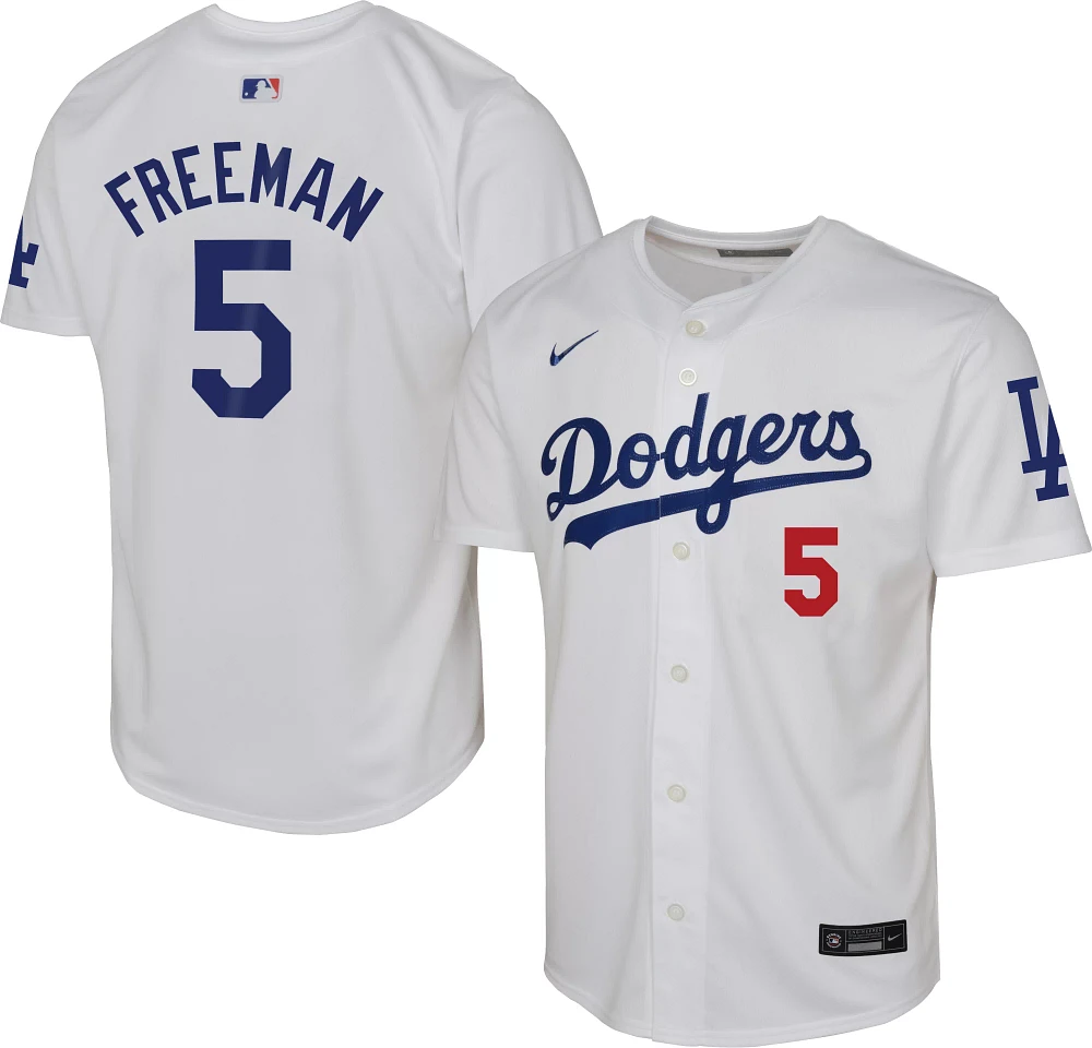 Nike Youth Los Angeles Dodgers Freddie Freeman #5 White Limited Vapor Jersey