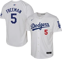 Nike Youth Los Angeles Dodgers Freddie Freeman #5 White Limited Vapor Jersey