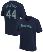 Nike Youth Seattle Mariners Julio Rodríguez #44 Navy Home T-Shirt