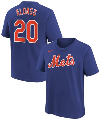 Nike Youth New York Mets Pete Alonso #20 Blue Home T-Shirt