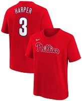 Nike Youth Philadelphia Phillies Bryce Harper #3 Red Home T-Shirt