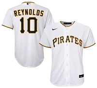 Nike Youth Pittsburgh Pirates Bryan Reynolds #10 White Home Cool Base Jersey T-Shirt