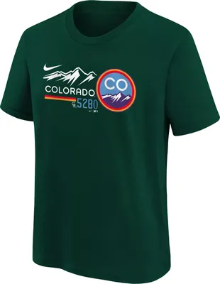 Nike Youth Colorado Rockies Green City Connect Graphic T-Shirt