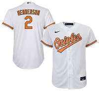 Nike Youth Baltimore Orioles Gunnar Henderson #2 White Home Cool Base Jersey