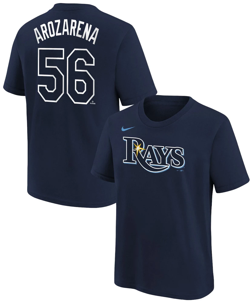 Nike Youth Tampa Bay Rays Randy Arozarena #56 Navy Home T-Shirt