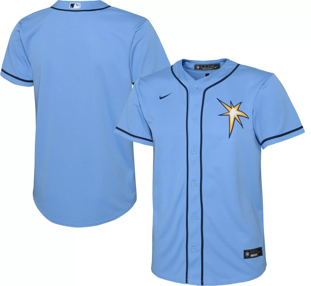 Nike Youth Tampa Bay Rays Blue Alternate Blank Cool Base Jersey